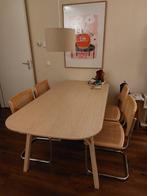 Te koop: Licht bamboe Eettafel Voxlov (Ikea) 180x90x75cm, Ophalen, 50 tot 100 cm, Zo goed als nieuw, Vijf personen of meer