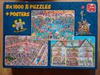 Puzzel Jan van Haasteren combidoos 3x 1000 stukjes., Hobby en Vrije tijd, Denksport en Puzzels, Ophalen of Verzenden, 500 t/m 1500 stukjes