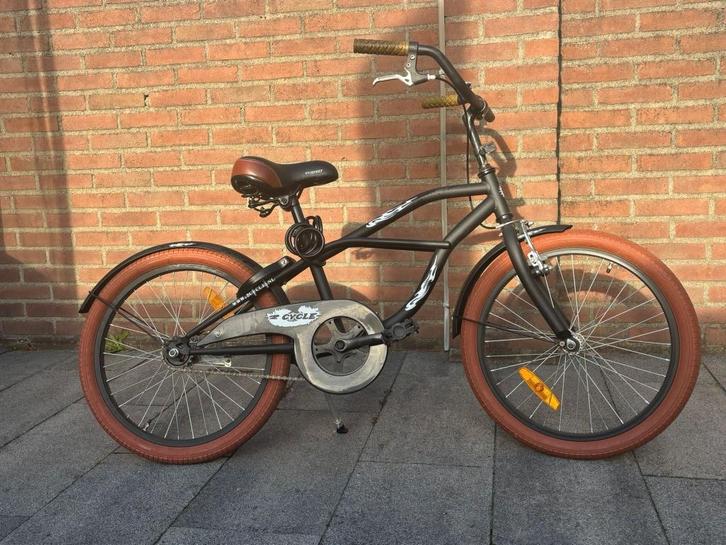 Stoere jongensfiets te koop, Fietsen en Brommers, Fietsen | Jongens, Zo goed als nieuw, 20 inch, Handrem, Ophalen