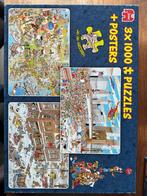 Jan van Haasteren 3x1000 Puzzel - USA, Streetlife, NY, Hobby en Vrije tijd, Denksport en Puzzels, Ophalen, 500 t/m 1500 stukjes