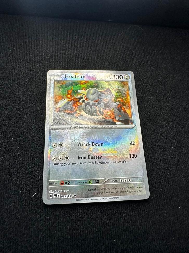 Pokemon Heatran 068/131Masterbal, Hobby en Vrije tijd, Verzamelkaartspellen | Pokémon, Zo goed als nieuw, Meerdere kaarten, Ophalen of Verzenden