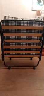 Opklapbed - Logeerbed - Inklapbaar, Ophalen, Gebruikt, Eenpersoons, Zwart