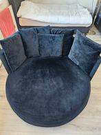 Zwarte Loveseat, Huis en Inrichting, Fauteuils, Ophalen, Loveseat, 75 tot 100 cm, Zo goed als nieuw