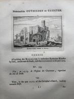133 / Delft Karthuyser Kerk Kopergravure 1732, Antiek en Kunst, Kunst | Etsen en Gravures, Ophalen of Verzenden