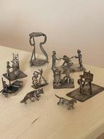 Lot van 9 antiek zilveren miniaturen, Ophalen of Verzenden, Zilver