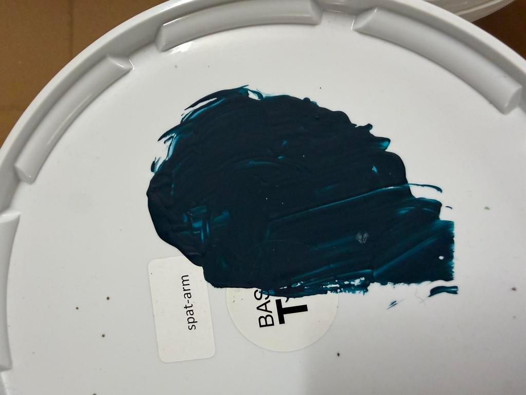 Donkerblauwe muurverf voor binnen en buiten 5liter, Hobby en Vrije tijd, Schilderen, Ophalen, Nieuw, Acrylverf