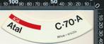 Sticker: Aga - Atal - C-70-A, Verzamelen, Ophalen of Verzenden, Zo goed als nieuw, Bedrijf of Vereniging