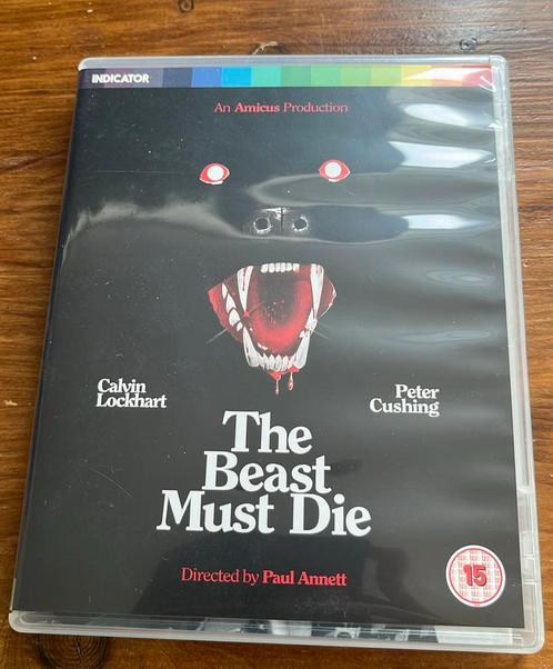 The Beast Must Die (Peter Cushing) indicator blu-ray, Cd's en Dvd's, Blu-ray, Zo goed als nieuw, Horror, Ophalen of Verzenden