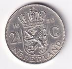 2 1/2 Gulden 1959 Zeer Fraai, Koningin Juliana, Verzenden, Zilver, Losse munt