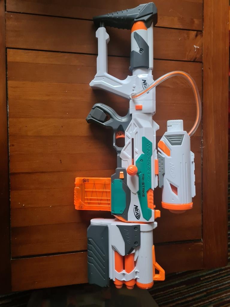 Nerf Tri-Strike blaster, Ophalen, Gebruikt