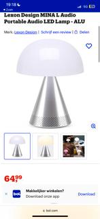 Lexon Mina L Lamp met Speaker, Ophalen of Verzenden, Zo goed als nieuw, Metaal, Minder dan 100 cm