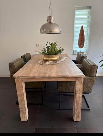 Teakhouten Eettafel 200x100cm beschikbaar voor biedingen