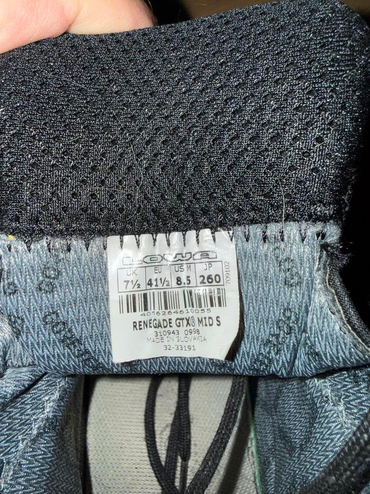 Lowa Renegade GTX Wandelschoenen Maat 41.5, Kleding | Heren, Schoenen, Zo goed als nieuw, Wandelschoenen of Bergschoenen, Zwart