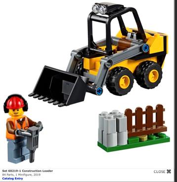 Lego city stratenmaker wegwerker shovel set 60219 COMPLEET