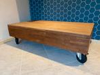 Teakhouten Salontafel - 130x70cm, Ophalen, 100 tot 150 cm, Teakhout, 50 tot 100 cm