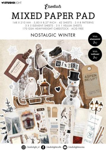 Mixed Paper Pad Nostalgic Winter Studio Light beschikbaar voor biedingen