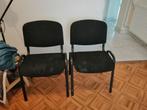 Gratis Ophalen Zwarte stoffen stoelen, Huis en Inrichting, Stoelen, Ophalen, Gebruikt, Twee, Zwart