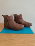 Ugg enkellaarsjes bruin leder maat 39/40 met rits, UGG, Bruin, Lage of Enkellaarzen, Ophalen of Verzenden