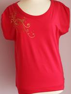 Nieuw roze shirt goudkleurige opdruk op de schouder. Mt 38., Maat 38/40 (M), Nieuw, Ophalen of Verzenden, Korte mouw