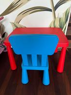 Blauw Ikea kinderstoeltje, Kinderen en Baby's, Kinderkamer | Tafels en Stoelen, Ophalen, Stoel(en)