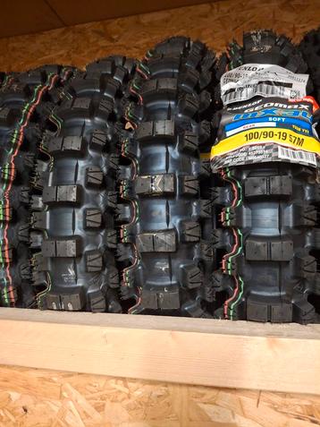 Nieuwe crossbanden dunlop geomax mx33 en mx34 100/90 19 beschikbaar voor biedingen