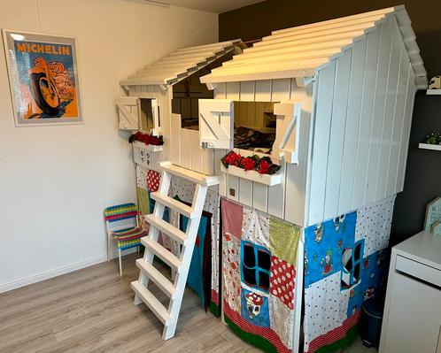 Boomhutbed, superstoer!, Kinderen en Baby's, Kinderkamer | Stapelbedden en Hoogslapers, Gebruikt, Hoogslaper, Ophalen