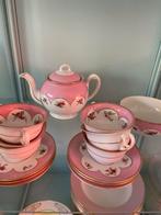 Pastel koffieserviesje met bloemetjes vintage, Ophalen of Verzenden