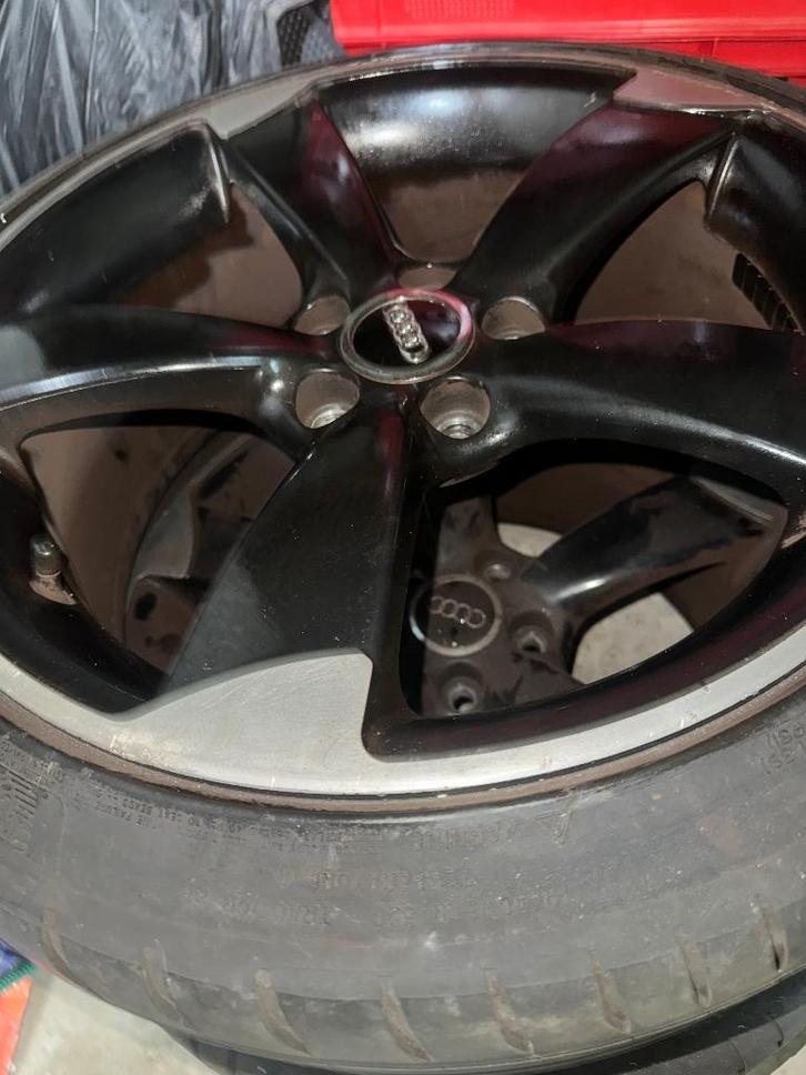 Audi rotor velgen (licht beschadigd), Auto-onderdelen, Banden en Velgen, Velg(en), Zomerbanden, 18 inch, Personenwagen, Gebruikt