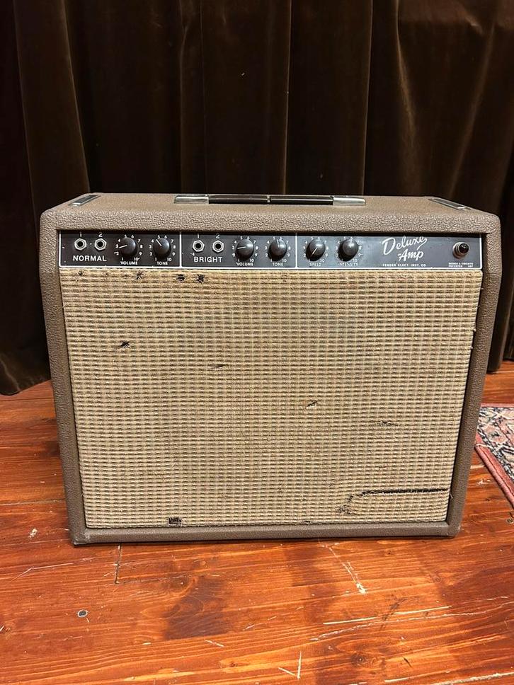 Fender Deluxe Amp Brown Tolex 1962, Muziek en Instrumenten, Versterkers | Bas en Gitaar, Gebruikt, Gitaar, Minder dan 50 watt