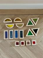 Z.g.a.n. Tickit sensorische blokken - regenboogkleuren 16 st, Ophalen of Verzenden, Zo goed als nieuw