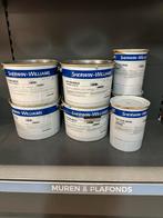Sherwin Williams Verf Restpartij, Doe-het-zelf en Verbouw, Verf, Beits en Lak, Wit, Nieuw, Ophalen of Verzenden, 20 liter of meer