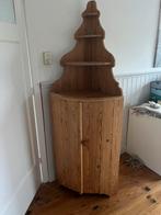 Geloogd Grenen hoek kastje, Antiek en Kunst, Ophalen of Verzenden