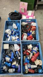 Partij elektra Euro stekkers 380 stekker, Ophalen of Verzenden, Gebruikt, Stekker