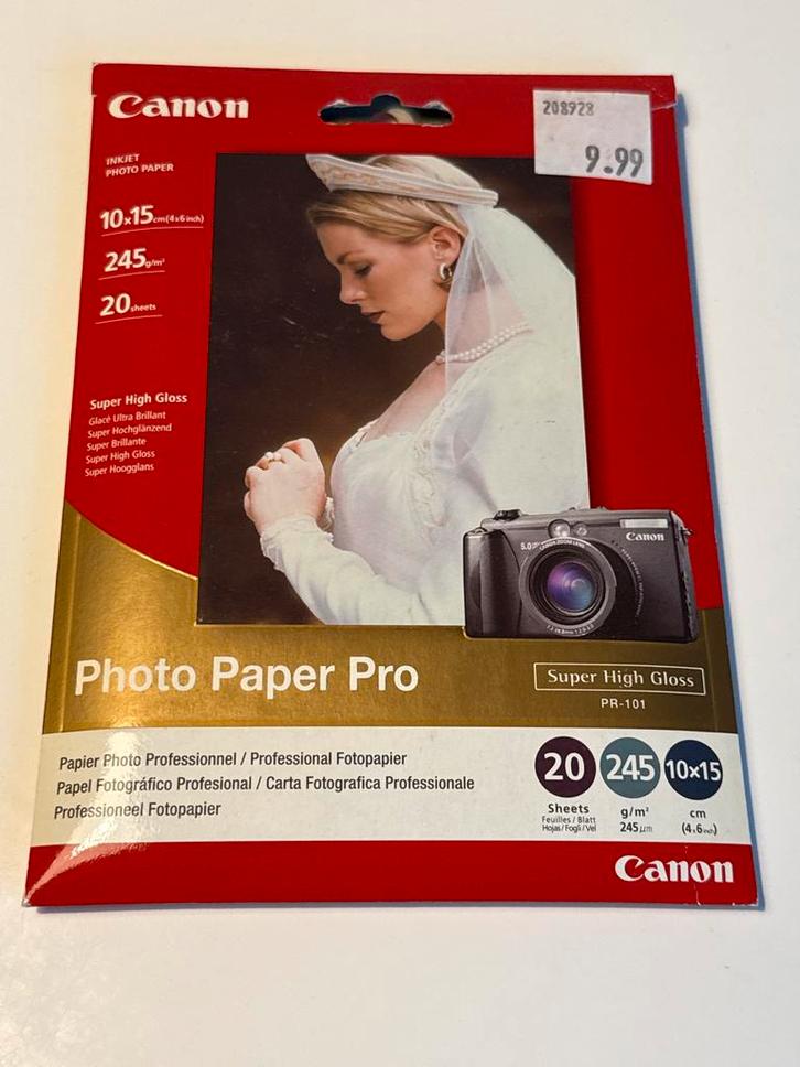 20 vellen inkjet fotopapier 10 x 15 cm, Audio, Tv en Foto, Fotografie | Fotopapier, Nieuw, Ophalen of Verzenden