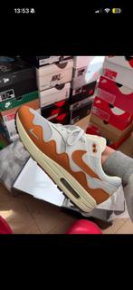 Nike x Patta Air Max 1 Wave Mornach, Kleding | Heren, Schoenen, Overige kleuren, Sportschoenen, Nike, Ophalen of Verzenden