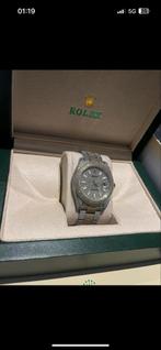 Rolex Datejust Iced Out - Nieuwstaat, Sieraden, Tassen en Uiterlijk, Horloges | Heren, Rolex, Polshorloge, Nieuw, Ophalen of Verzenden