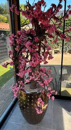 Grote bloesemboom/stronk in pot, Huis en Inrichting, Woonaccessoires | Kunstplanten en Kunstbloemen, Ophalen, Zo goed als nieuw