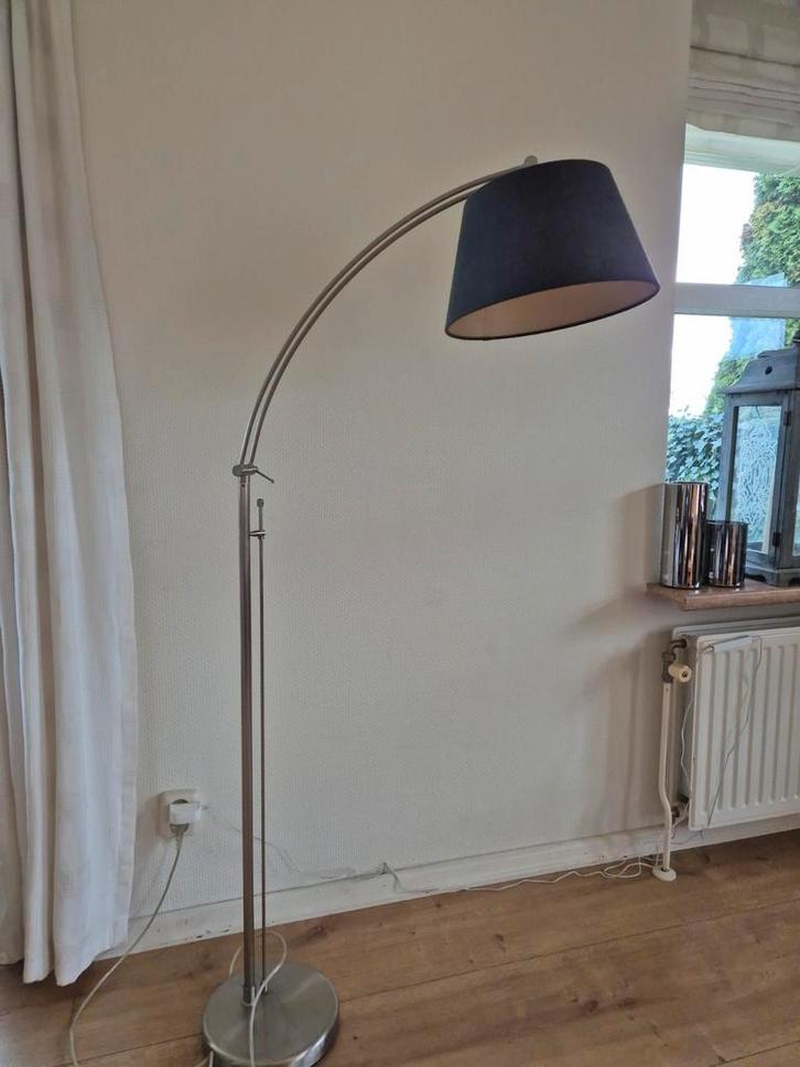 Dimbare en verstelbare vloerlampen RVS, Huis en Inrichting, Lampen | Vloerlampen, Zo goed als nieuw, 150 tot 200 cm, Ophalen