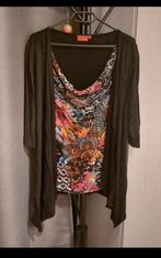 Shirt met vest ( aan elkaar vast ), Kleding | Dames, Maat 38/40 (M), Overige kleuren, Zo goed als nieuw, Lange mouw