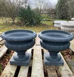 Nog 2 antraciete / Ral 7016 betonnen bloempotten 40x40 cm, Tuin en Terras, Tuinvazen, Ophalen, Nieuw