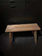 Nieuw houten bankje/tafel, Huis en Inrichting, Stoelen, Ophalen, Bruin, Nieuw, Eén
