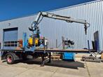 Handige korte Floor city trailer met Hiab rolkraan 16,5 tm, Overige merken, Blauw, Bedrijf, Diesel