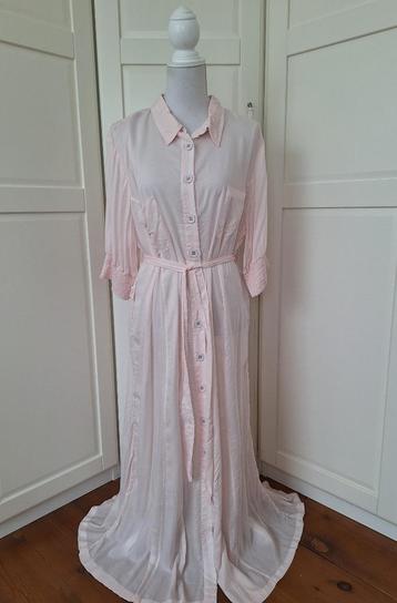 Tante Betsy nieuwe licht roze doorknoop maxi jurk XXL 2XL 48 beschikbaar voor biedingen