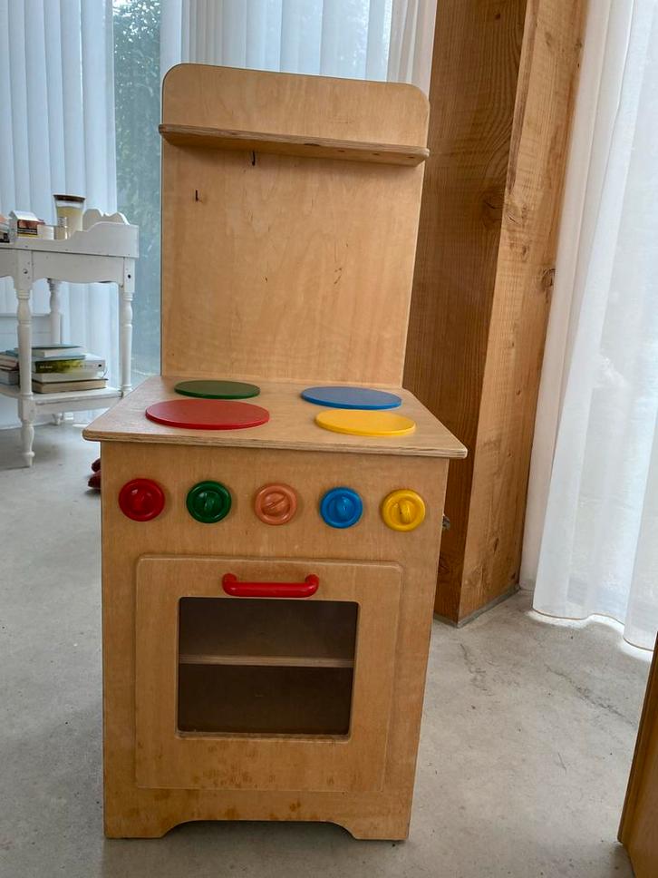 houten speelgoed keukentje, Kinderen en Baby's, Speelgoed | Speelkeukens, Gebruikt, Speelkeuken, Hout, Ophalen