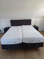 Elektrisch verstelbare boxspring 2x eenpersoons, Huis en Inrichting, Ophalen, Tweepersoons, 80 cm, 200 cm