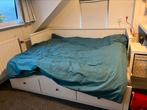 IKEA Hemnes bedbank inclusief 2 matrassen, Huis en Inrichting, Ophalen, Wit, Tweepersoons, IKEA