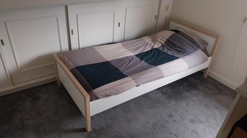 Slaapkamer inrichting, Huis en Inrichting, Slaapkamer | Bedden, Gebruikt, Eenpersoons, Overige maten, Overige maten, Hout, Wit