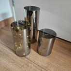 Mooi vazen met ledverlichting, Minder dan 50 cm, Glas, Ophalen of Verzenden, Zo goed als nieuw