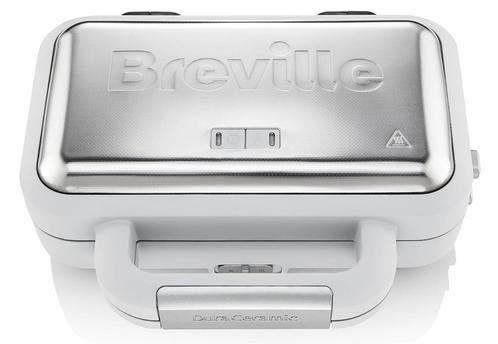 Breville DuraCeramic sandwich/toastie maker, Witgoed en Apparatuur, Contactgrills, Zo goed als nieuw, Uitneembare platen, Ophalen of Verzenden