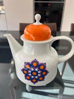 Johann Haviland Vintage Theepot met Oranje Deksel, Huis en Inrichting, Keuken | Servies, Keramiek, Overige typen, Ophalen of Verzenden
